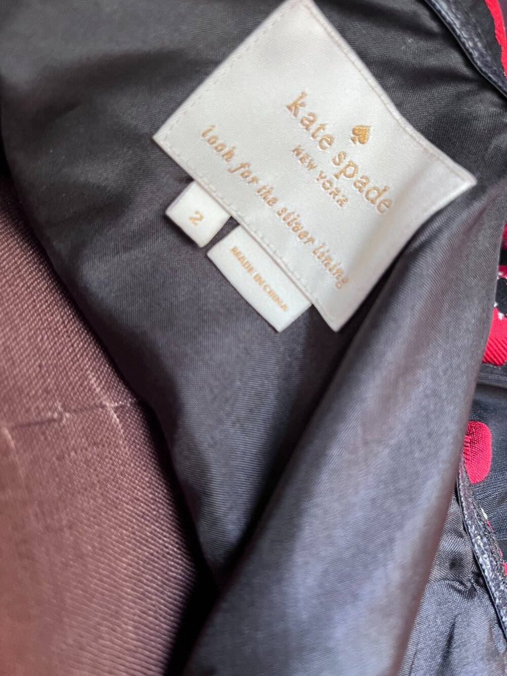 Kate Spade Poppy Jacquard Dress Circa 2017 - Picture 3 of 6